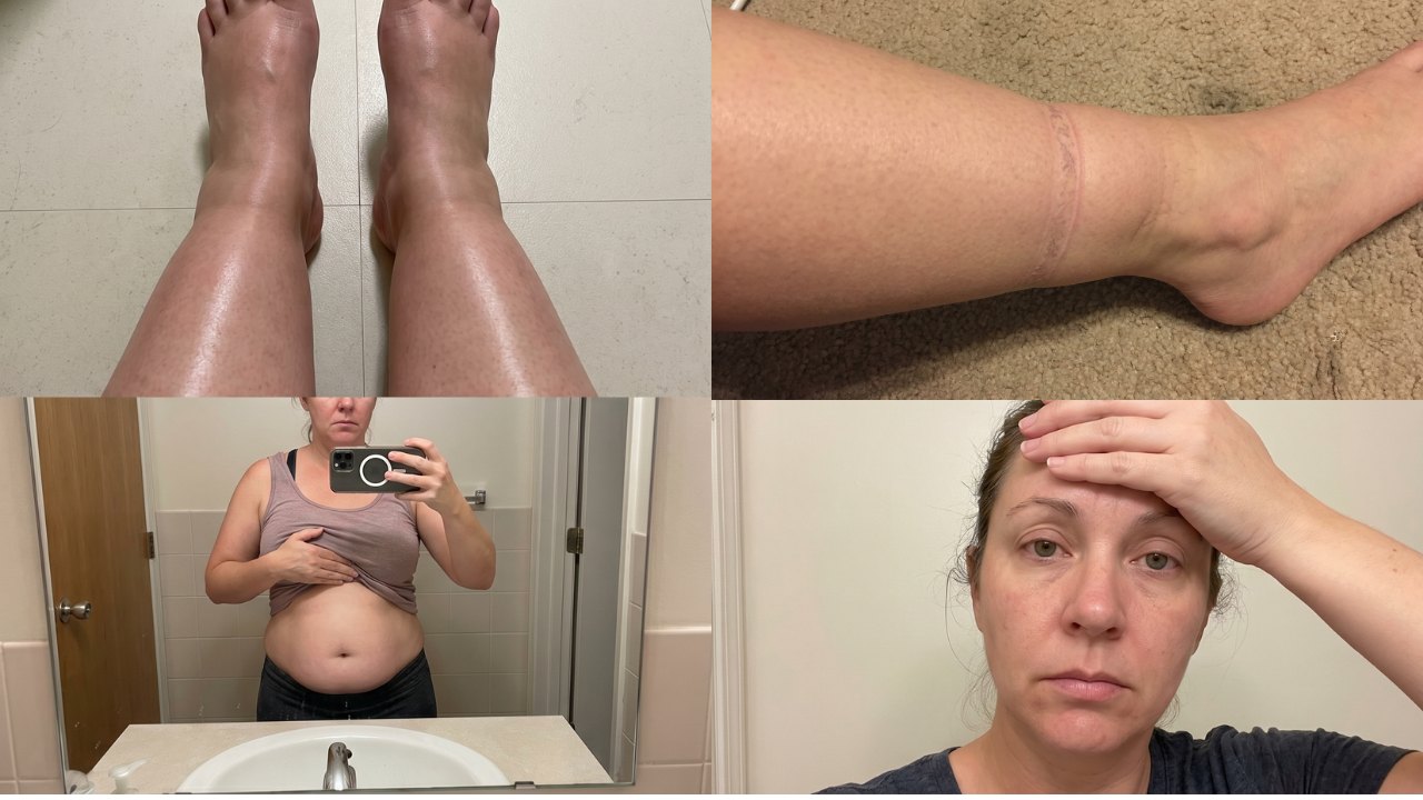 What lymphatic backup looks like