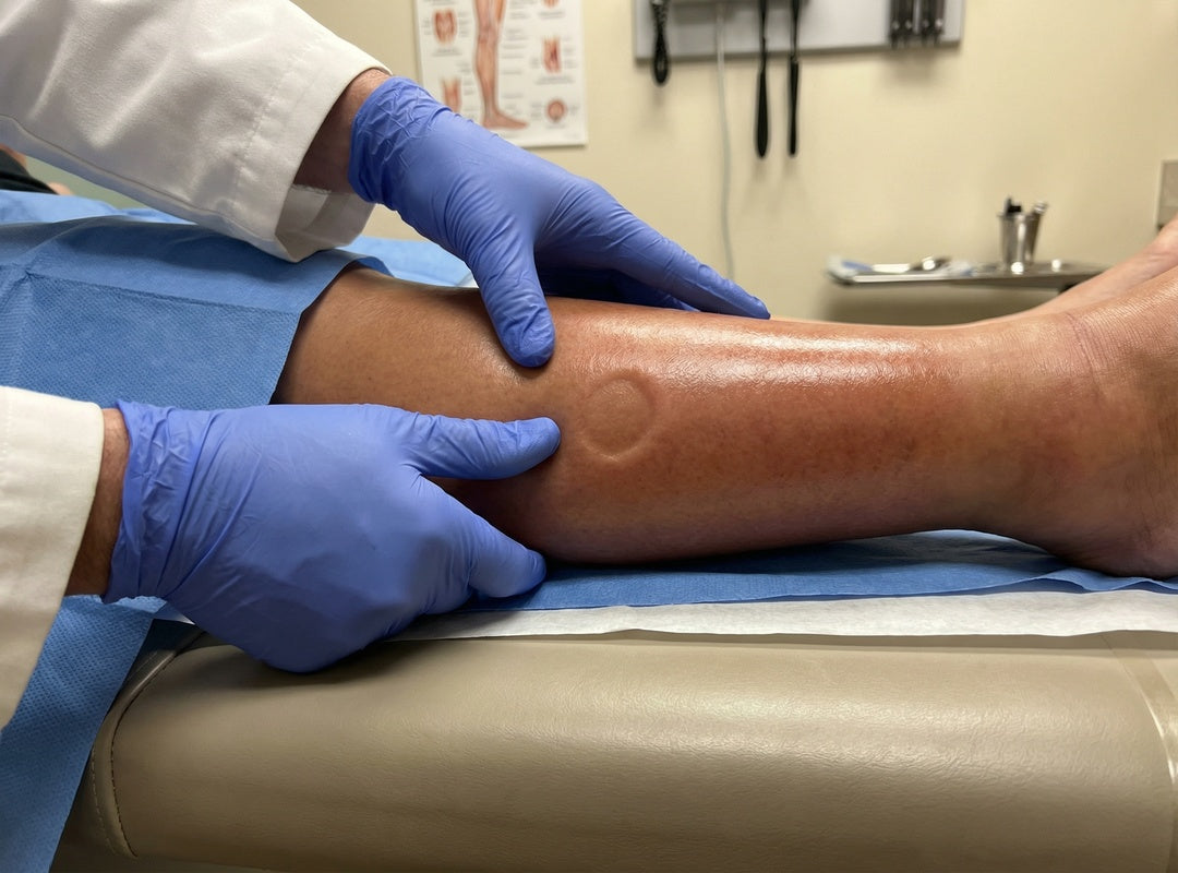Swollen legs examination