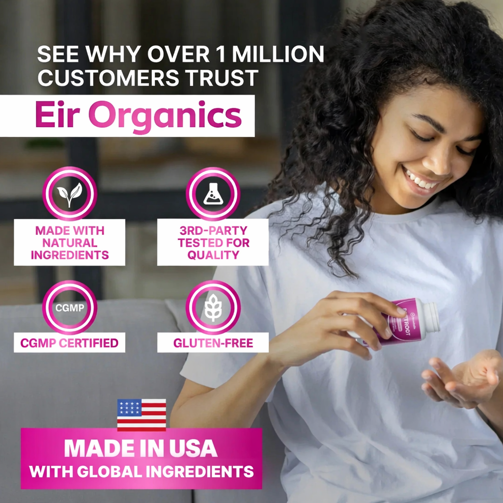 Eir Organic Beetroot Capsule for Blood Flow & Heart Health