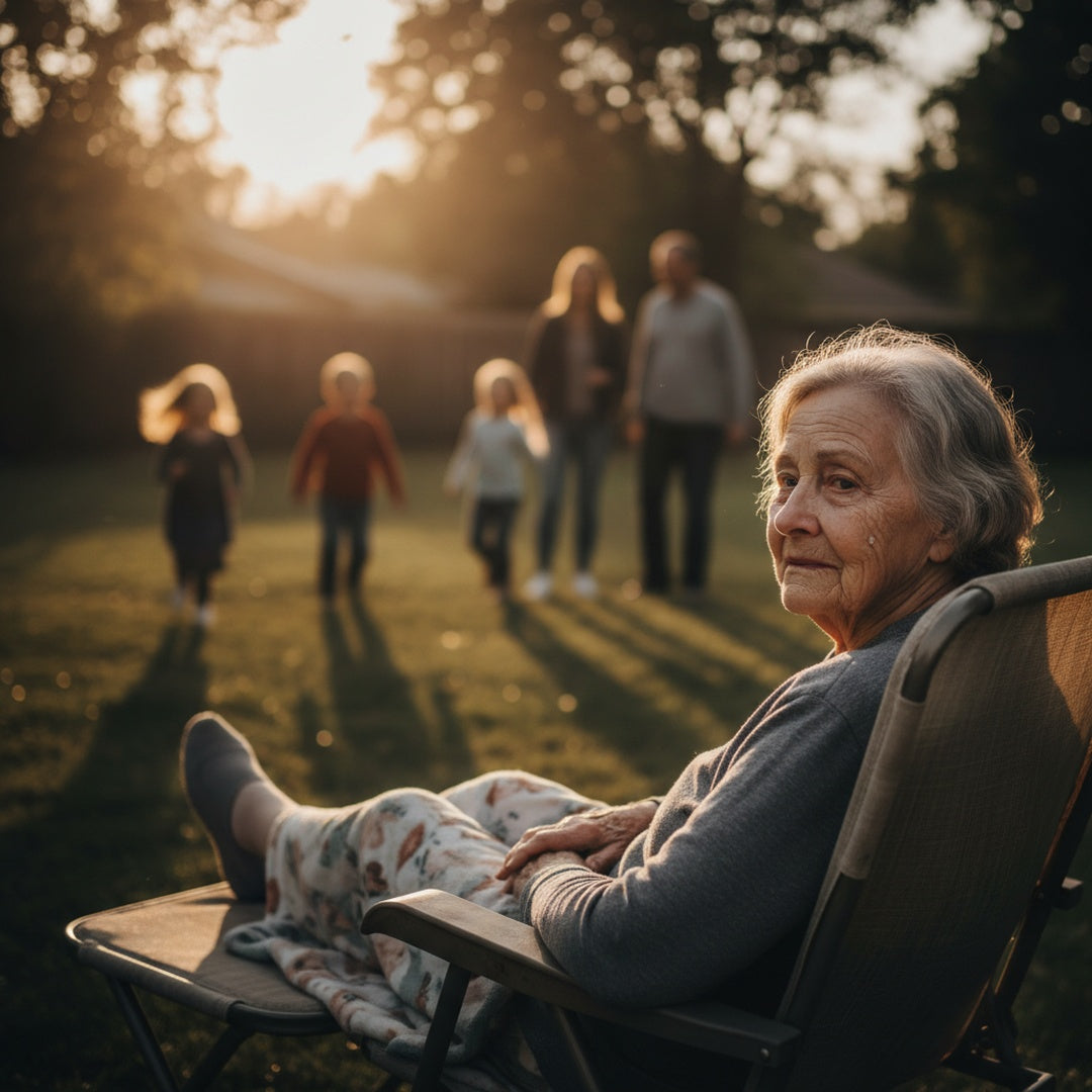 Grandmother with grandchildren